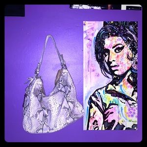 FAUX SNAKESKIN BAG